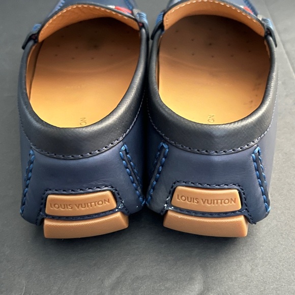 Louis Vuitton Men's Navy Monte Carlo Driving Loafers - Picture 7 of 15